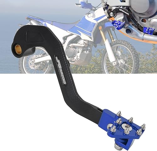 JFG RACING Pedal de freno trasero de motocicleta Palanca de freno de pie plegable de aluminio para WR250R 2008-2020 WR250X 2008-2011 Dirt Bike Azul