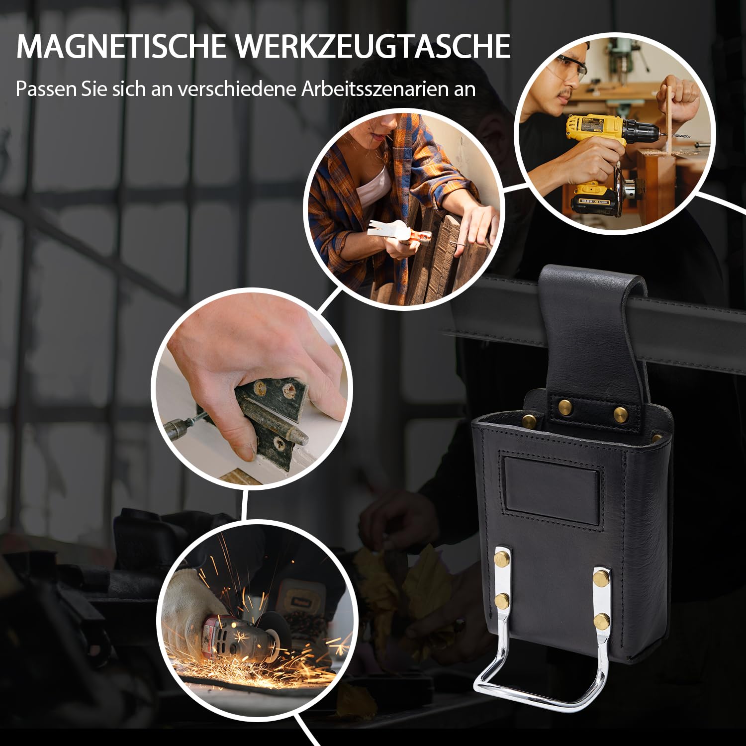 USAG 532 Baule Portautensili - In Lamiera D'Acciaio 1.2 Mm, 100x40x45 Cm, Chiusura A Lucchetto - Foto 7