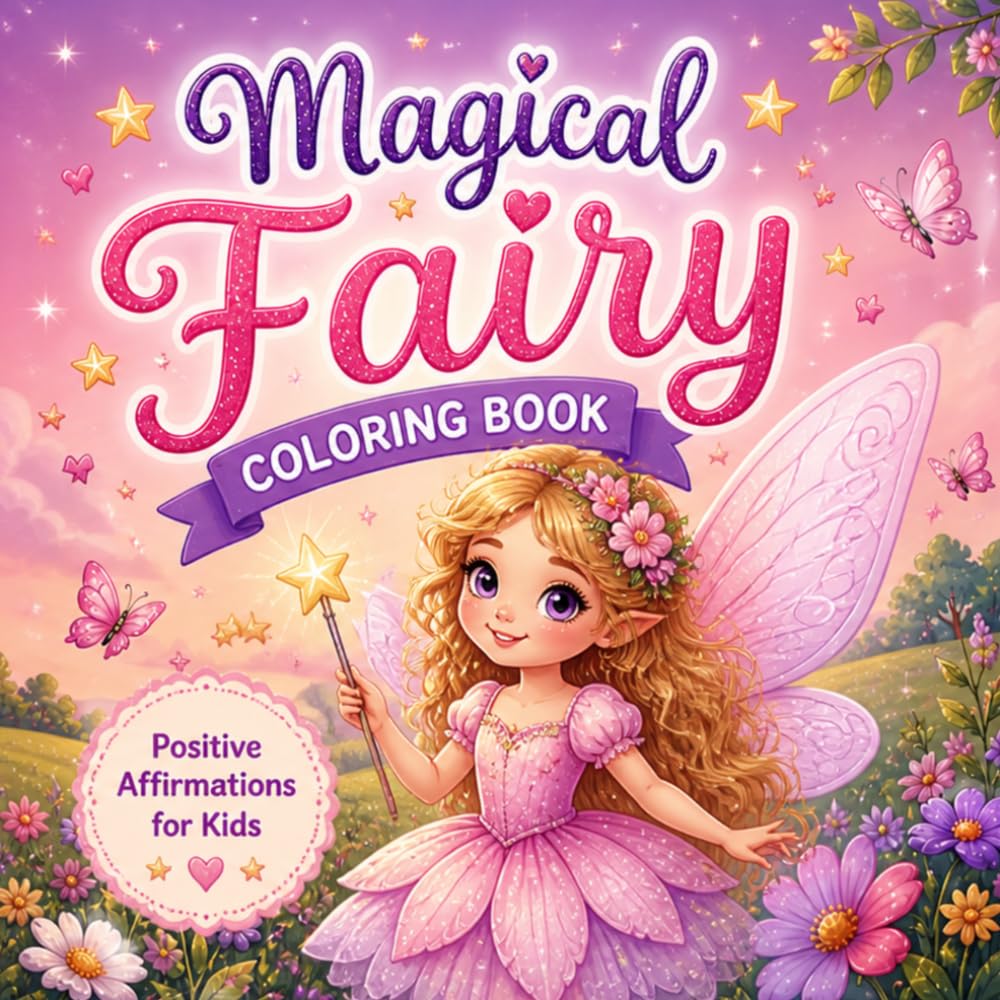 Magical Fairy Coloring Book: Positive Affirmations for Kids