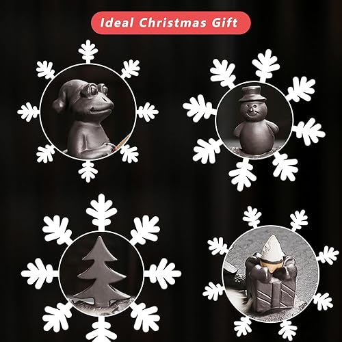 Miniatura 7 de ChangWanna Quemador de incienso de rana de Navidad, soporte de incienso de Navidad, colector de cenizas, soporte de incienso de conos de cerámica,