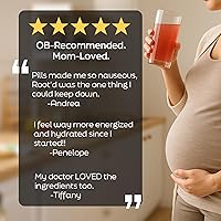 Vista 6 de Root'd Polvo multivitamínico prenatal - 25 vitaminas y minerales con 3 electrolitos, folato, hierro, D3 para mamá y bebé, 7 superalimentos