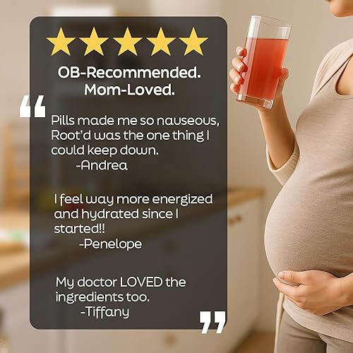 Miniatura 6 de Root'd Polvo multivitamínico prenatal - 25 vitaminas y minerales con 3 electrolitos, folato, hierro, D3 para mamá y bebé, 7 superalimentos y