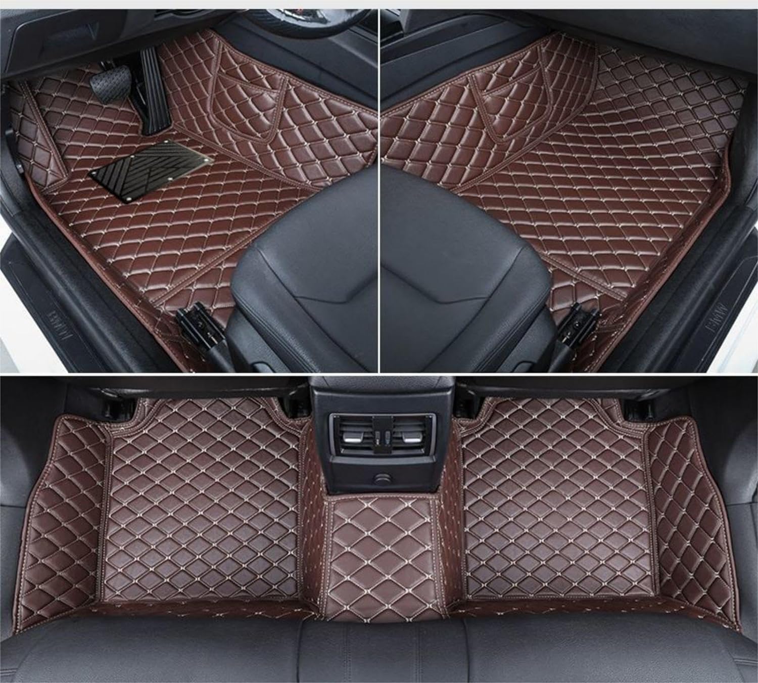 Auto Tappetini per Bagagliaio per Nissan Rogue Sport (SUV) 2017-2020,alla Moda, Accessori per la Decorazione, Resistente e Non Facilmente Danneggiato.,F Beige