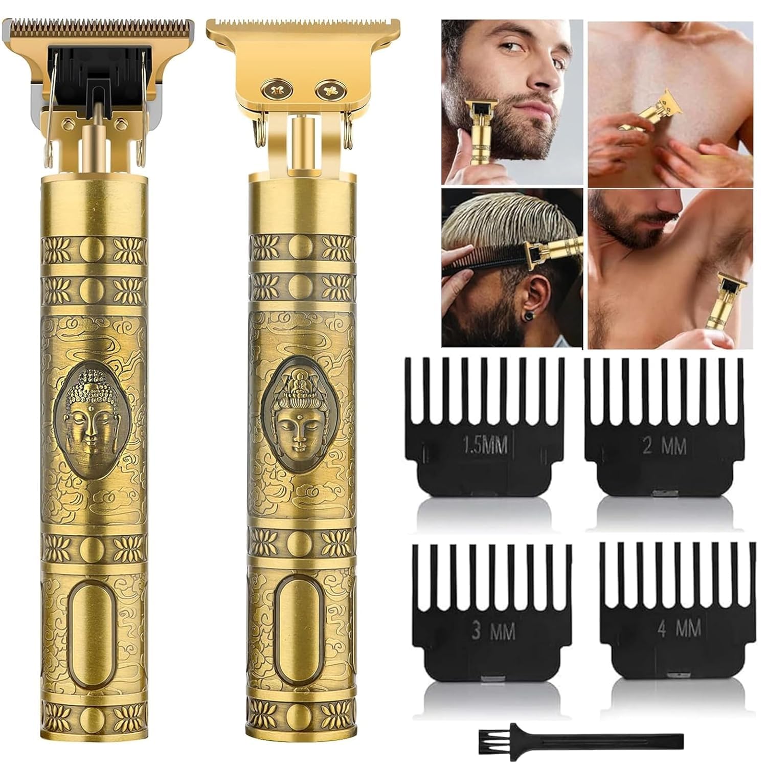 Beard Trimmer For Men, Professional Hair Clipper, Adjustable Blade Clipper and Shaver, Close Cut Precise Hair Machine, Body Trimmer (Metal Body)-image-34