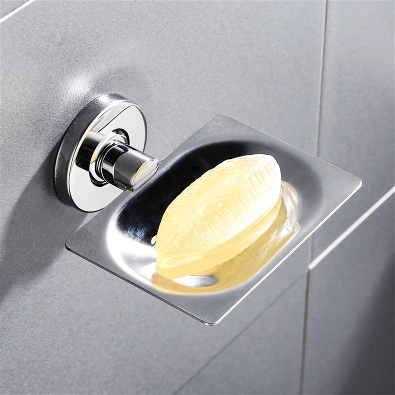 Jabonera Soporte de Pared for jabonera Acero Inoxidable for baño y Cocina. Caja Almacenamiento