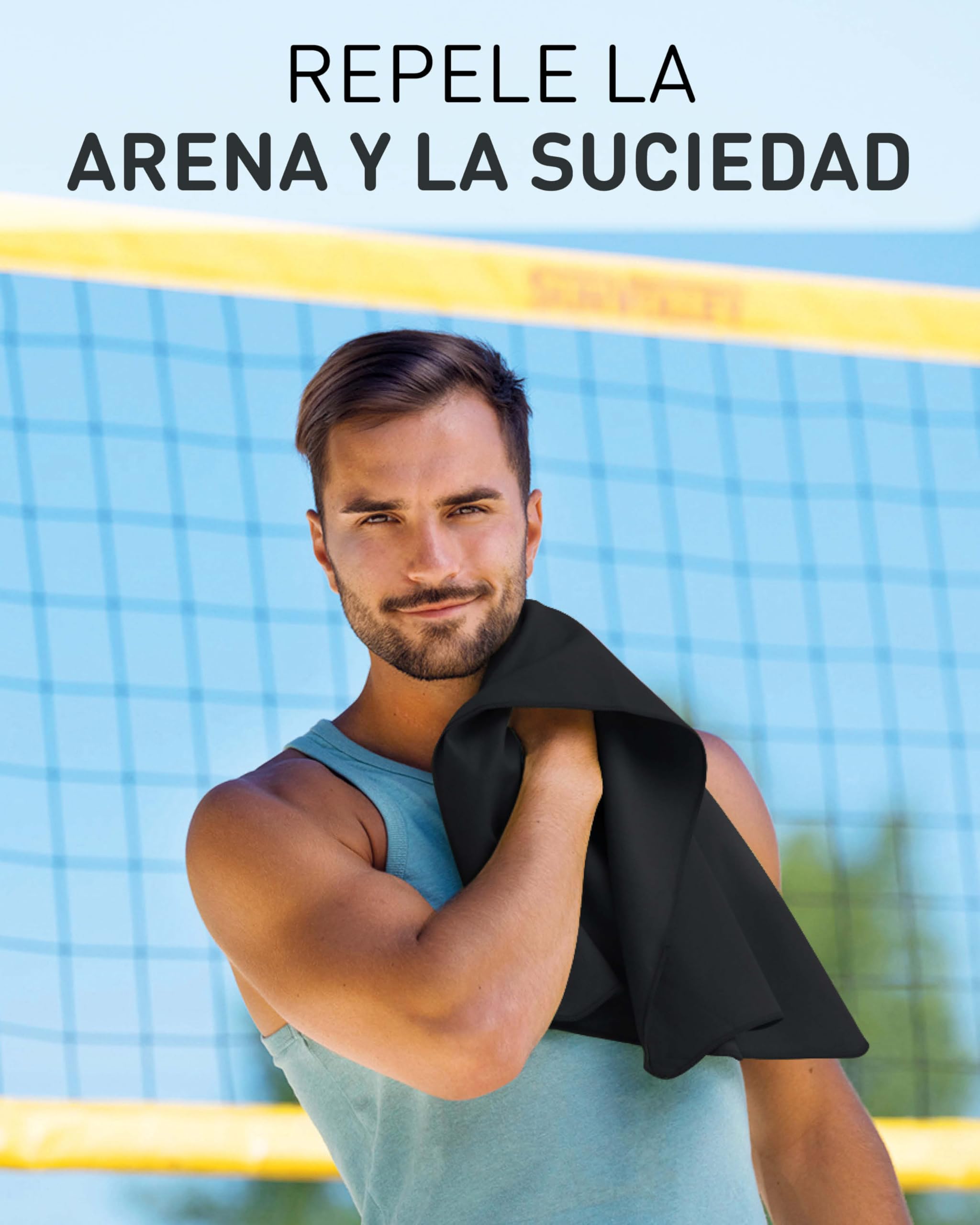 Fit-Flip Toalla Microfibra Gimnasio - compacta, Ultraligera y de Secado rápido – Toallas para Gym, Piscina, Viaje, Natacion y Playa Grande — view 6