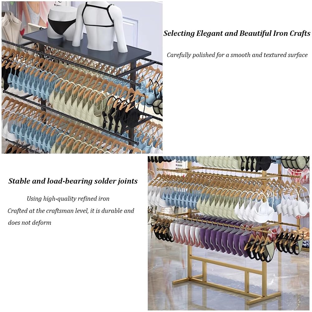 Stojaki na bieliznę, Stojak na biustonosz podłogowy do przechowywania szalików, Wolnostojące półki komercyjne dla butików Retail Lingerie Garment Rack