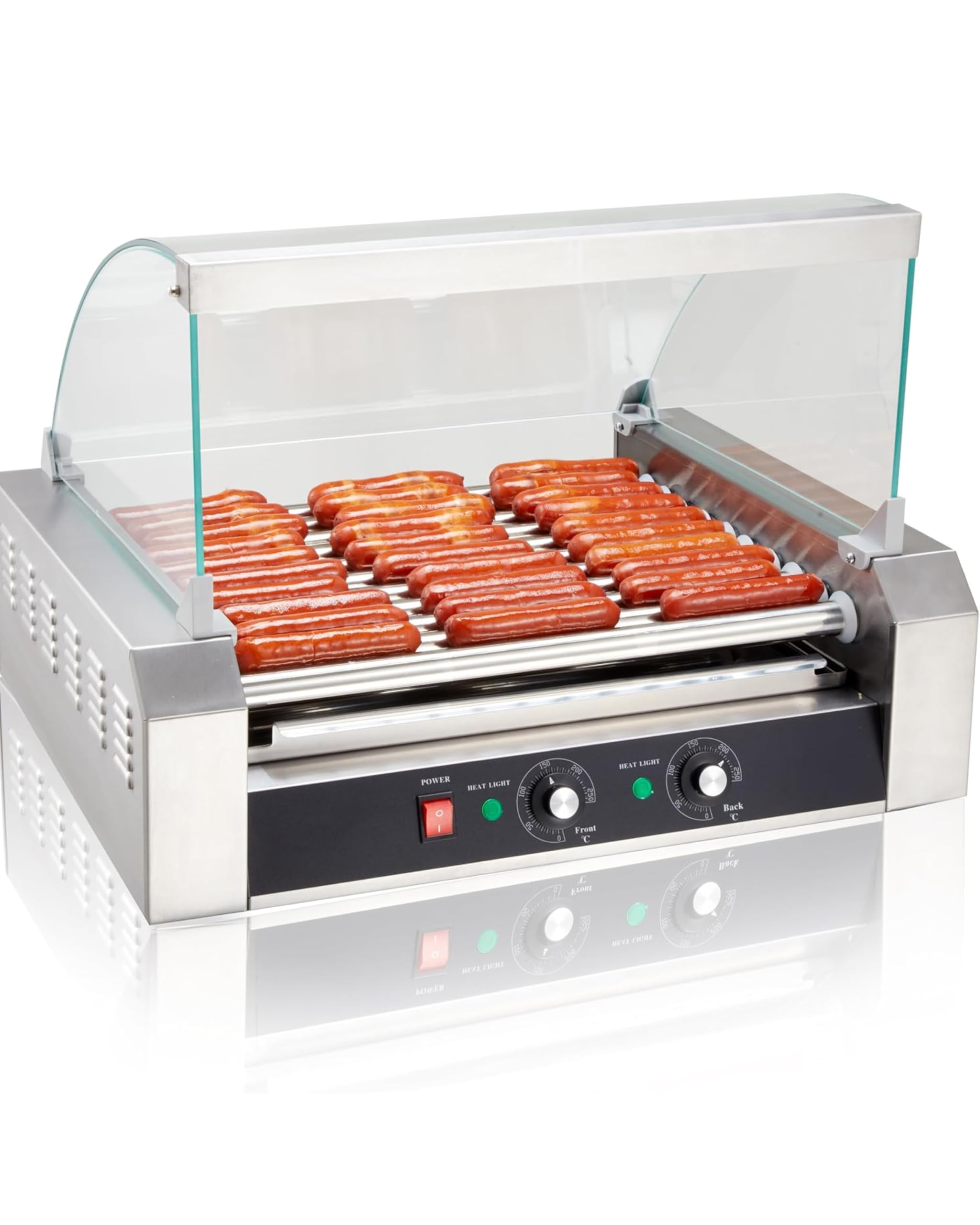 SYBO Hot Dog Roller Machine, 30 Hot Dogs 11 Non-Stick Rollers