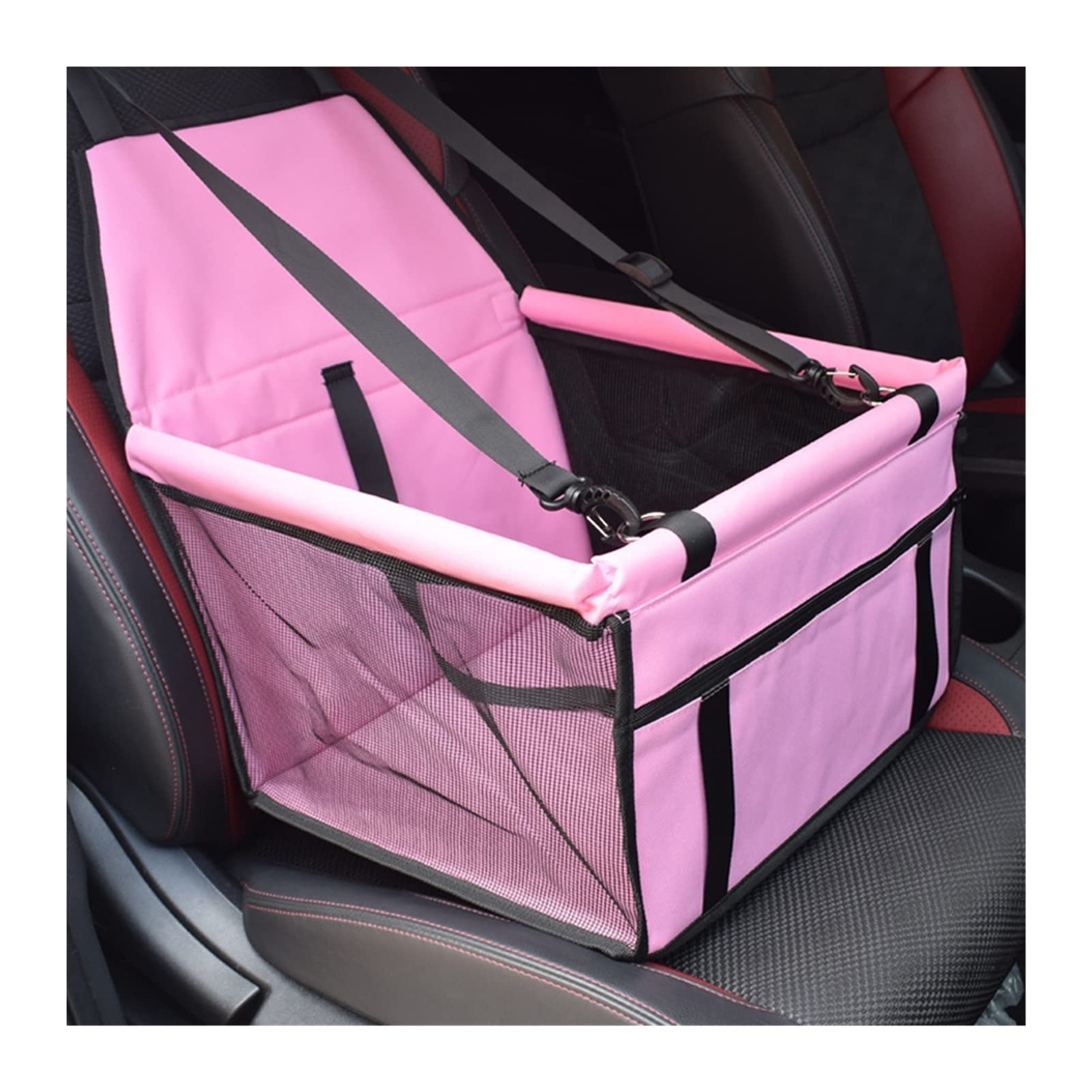 Koc dla psa Pet Carrier Dog Car Seat Cover Back Hamak Protector Transport Seat Bag Pokrowiec na siedzenie(C-Coffee dog)
