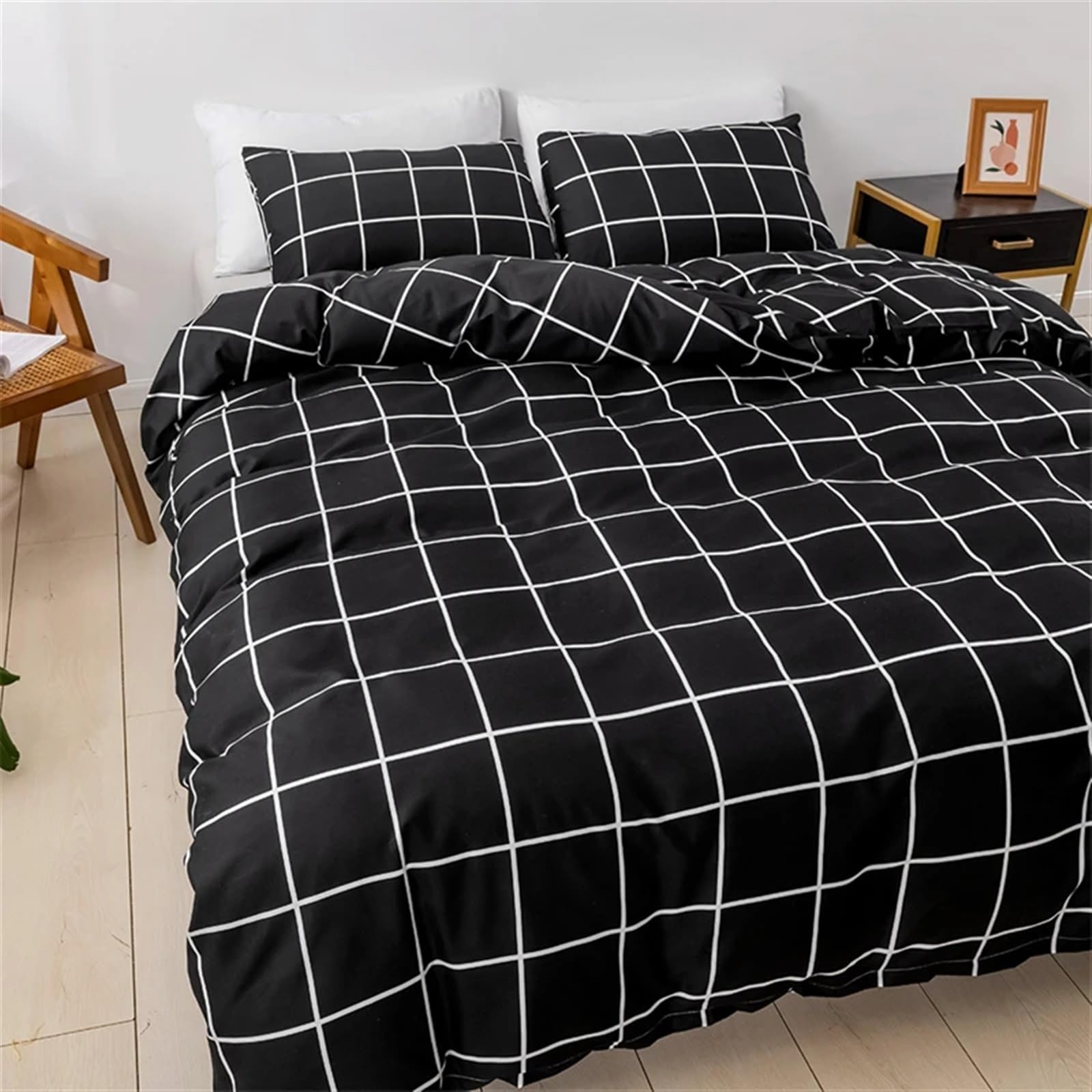 Parure de Lit King Size avec Housse de Couette Double pour des Nuits Cosy