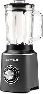 G3Ferrari G2012200 mikser stojący, 600 W, 1,5 litra, szkło, 2 poziomy prędkości, szary matowy