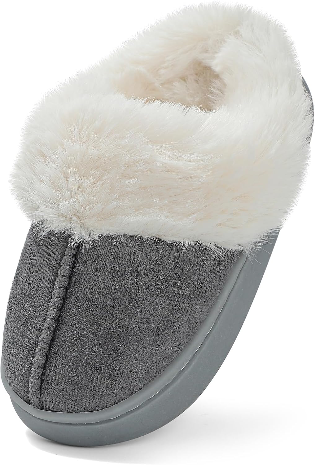 Toddler Slippers Girls Boys Winter Fuzzy Warm House Slippers Kids Non-Slip Soft Fluffy Plush House Shoes Lightweight Barefoot Indoor Outdoor Slipper