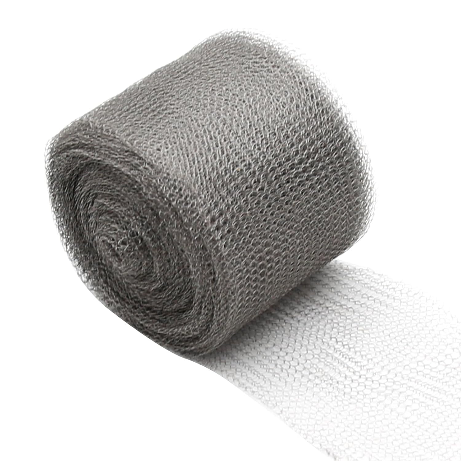 EATAKWARD 5”x 100 ft Stainless Steel Mesh Roll, Rusty-Proof Flexible Stainless Steel Wool Holding up Well Tight Spots, Wire Mesh Roll Screen for Fill Fabric DIY Kit, Mesh Gap Blocker