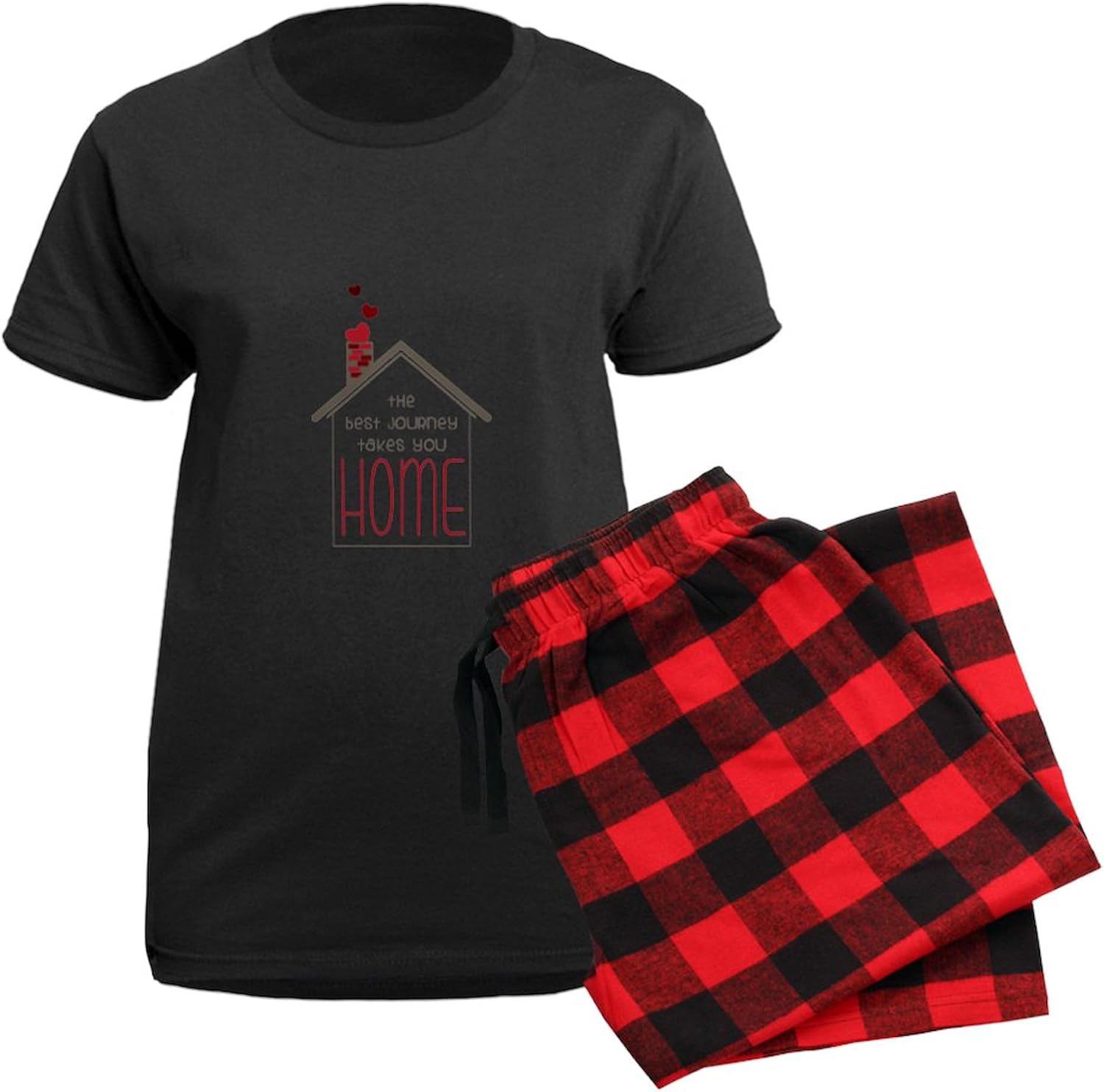 CafePress The Best Journey Take You Pajamas Womens Novelty PJ Sleepwear