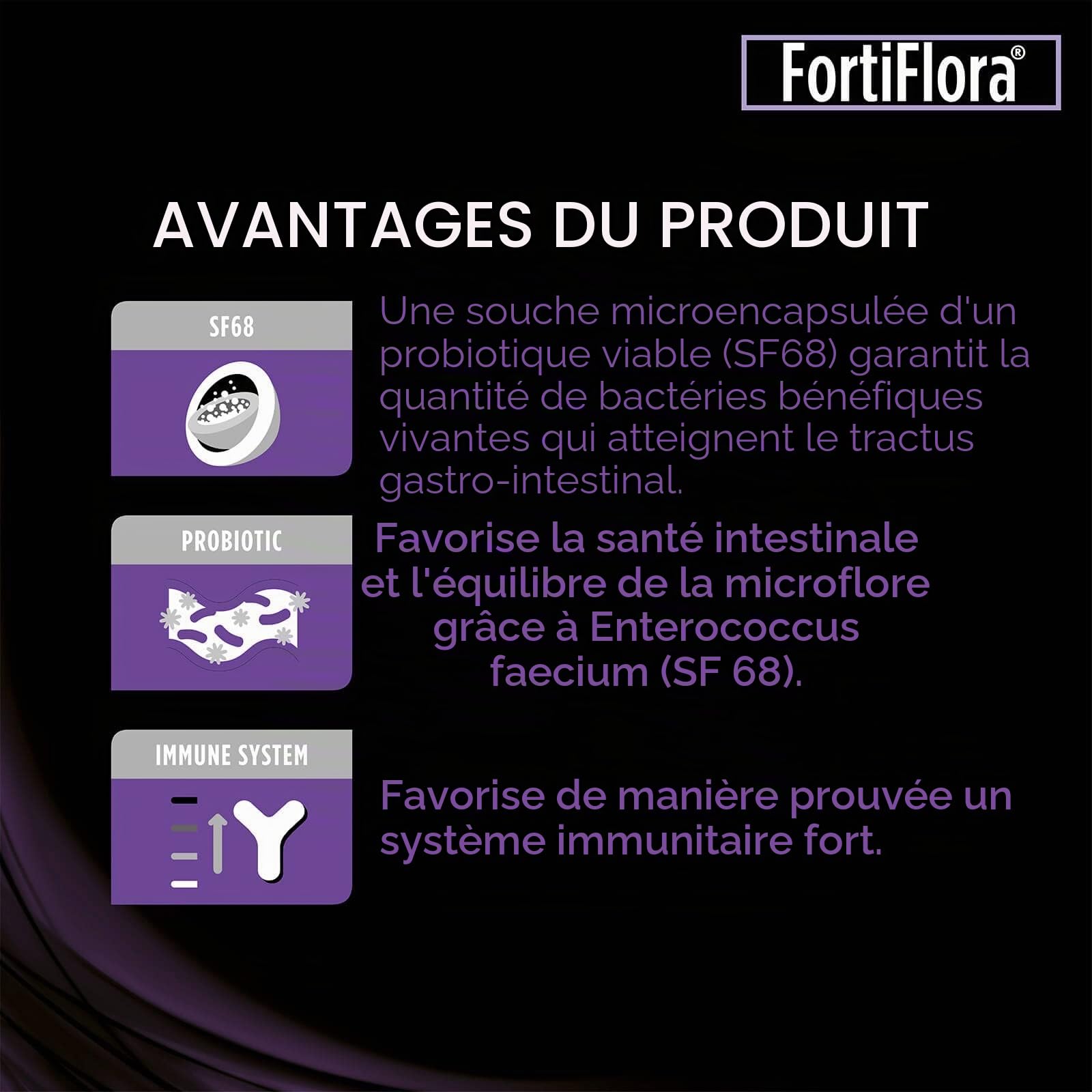 Pro Plan PURINA FORTI Flora | Pack Double | 2 x 30 x 1 g | Complément Alimentaire pour Chiens | avec probiotiques