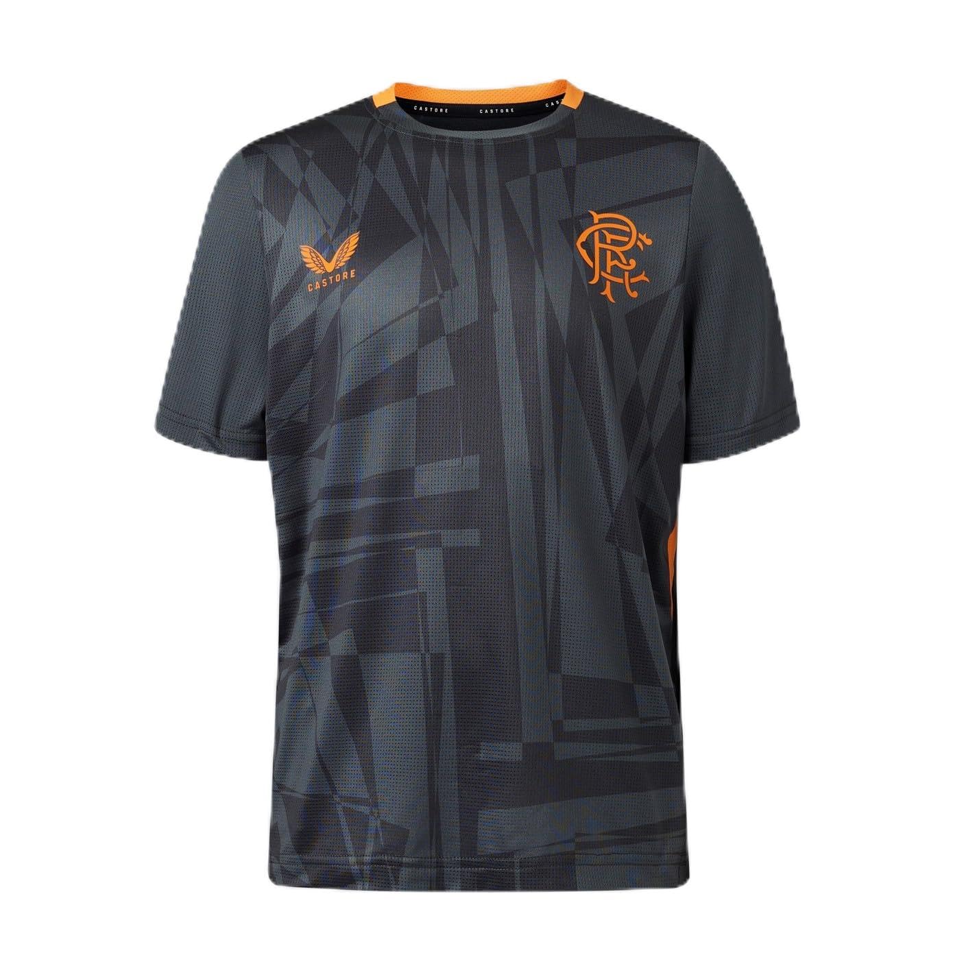 Castore Kids Rangers United Training Top 2023 2024 Junior Ebony 9-10 Years