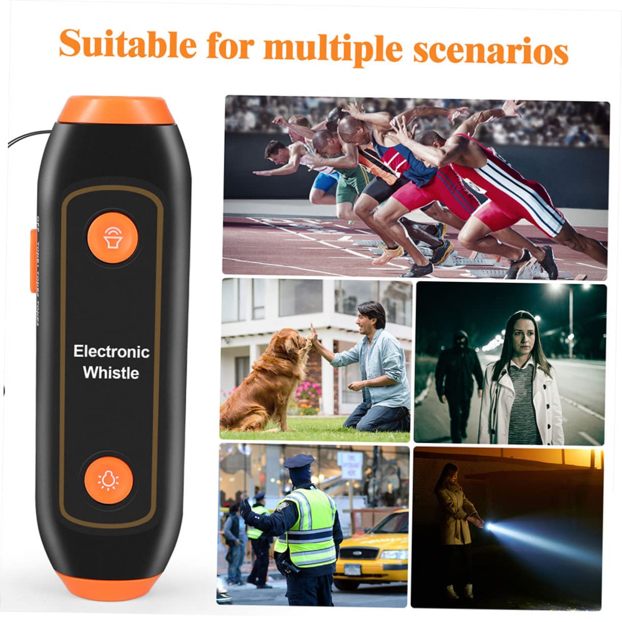 Fischio Elettronico Gli Allenatori Fischiano con Il Cordino Fischietti Elettronici per Arbitri Fischietto a Batteria Fischio Ad Alto Volume Fischi di Calcio Addominali Rosso