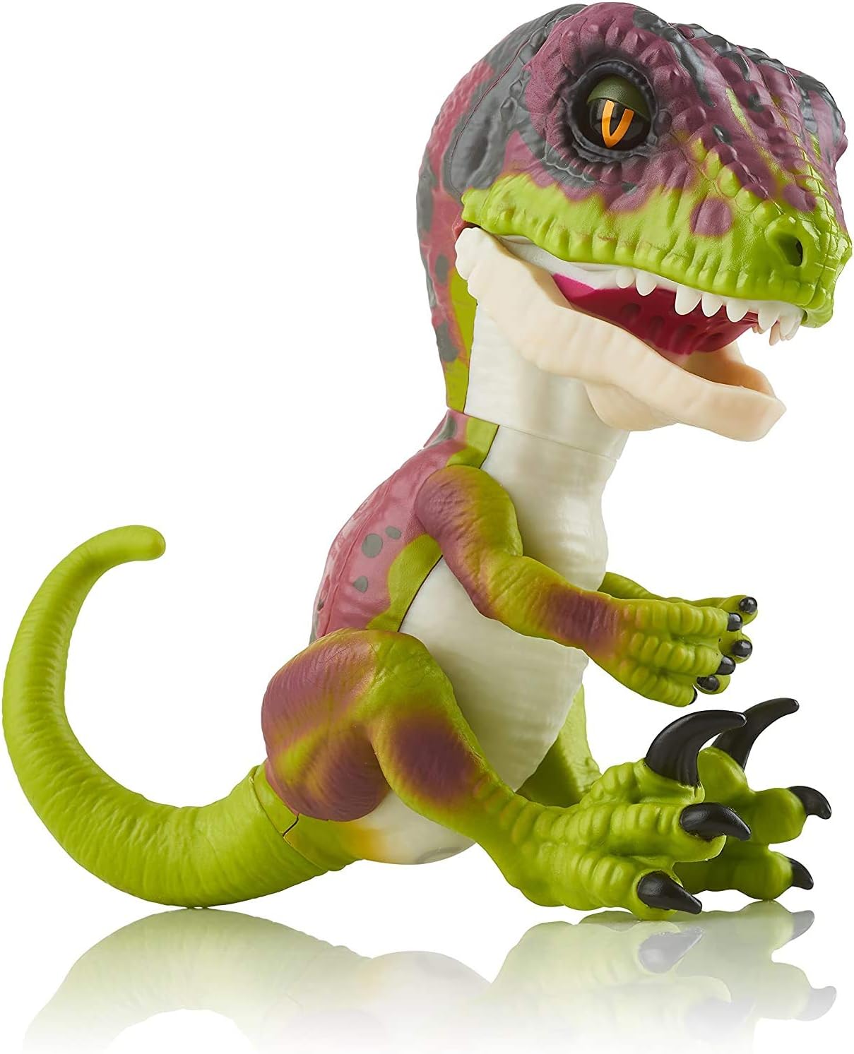 Untamed Raptor by Fingerlings - Stealth (Green) - Interactive Collectible Dinosaur - By WowWee