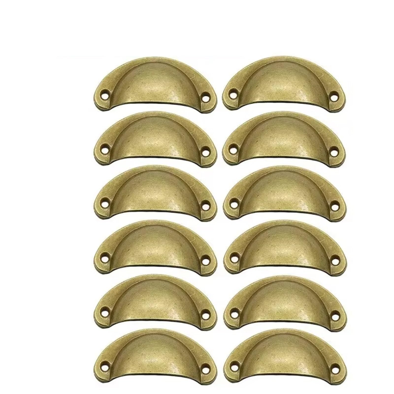 Wylqen Half Moon Handles 6Pcs Half Moon Shell Cup Pull Cabinet Handles