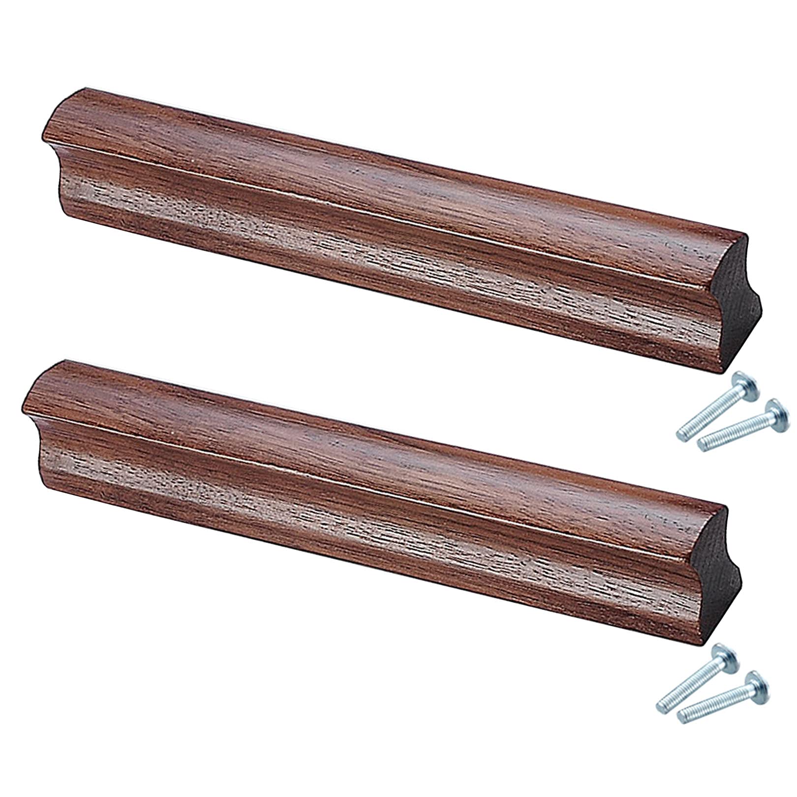 Poignées bois noyer noir 500mm pour un dressing moderne et élégant