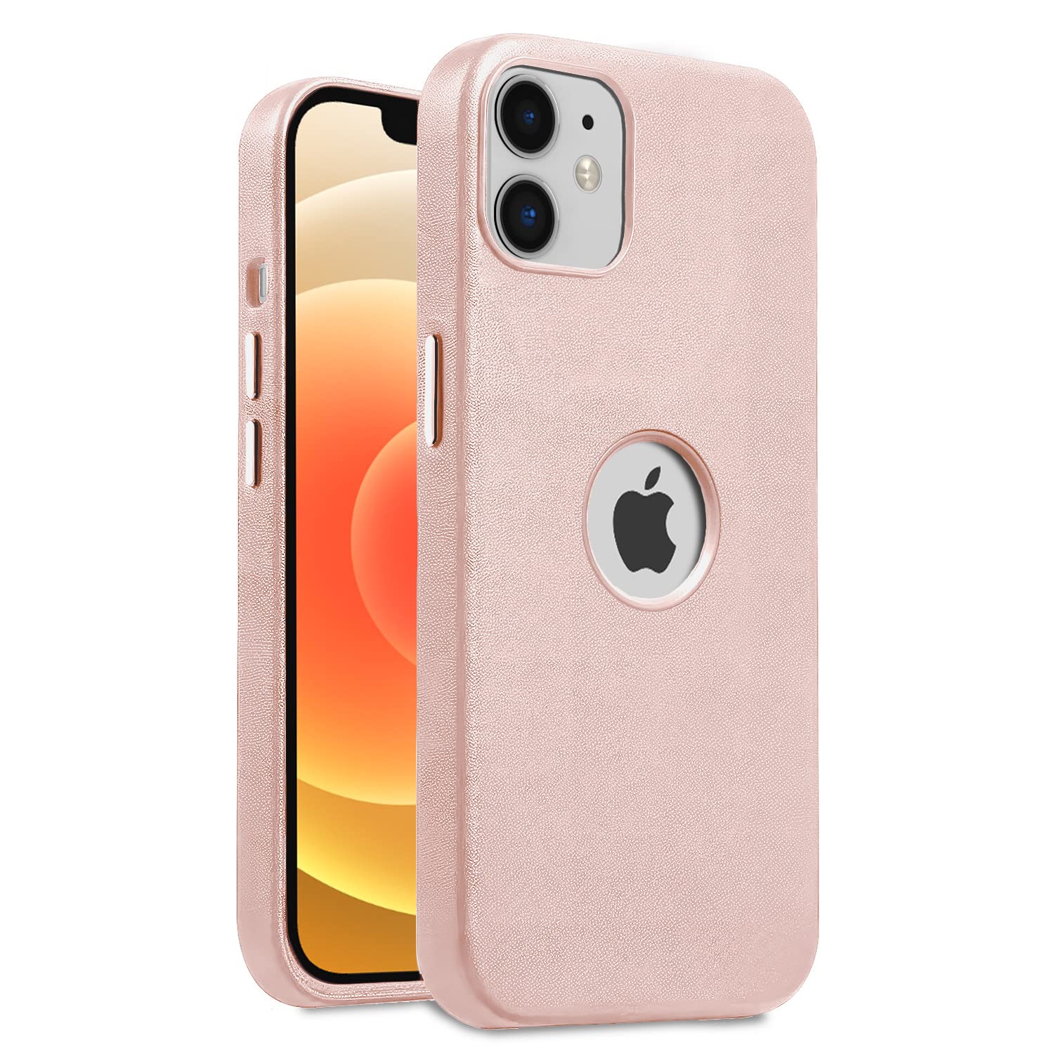 Pikkme Back Cover | Full Camera Protection | Raised Edges | Leather Texture | Bumper Case for iPhone 12 / iPhone 12 Pro (Sand Pink) (B0C4NPHTN6) Amazon Price History, Amazon Price Tracker