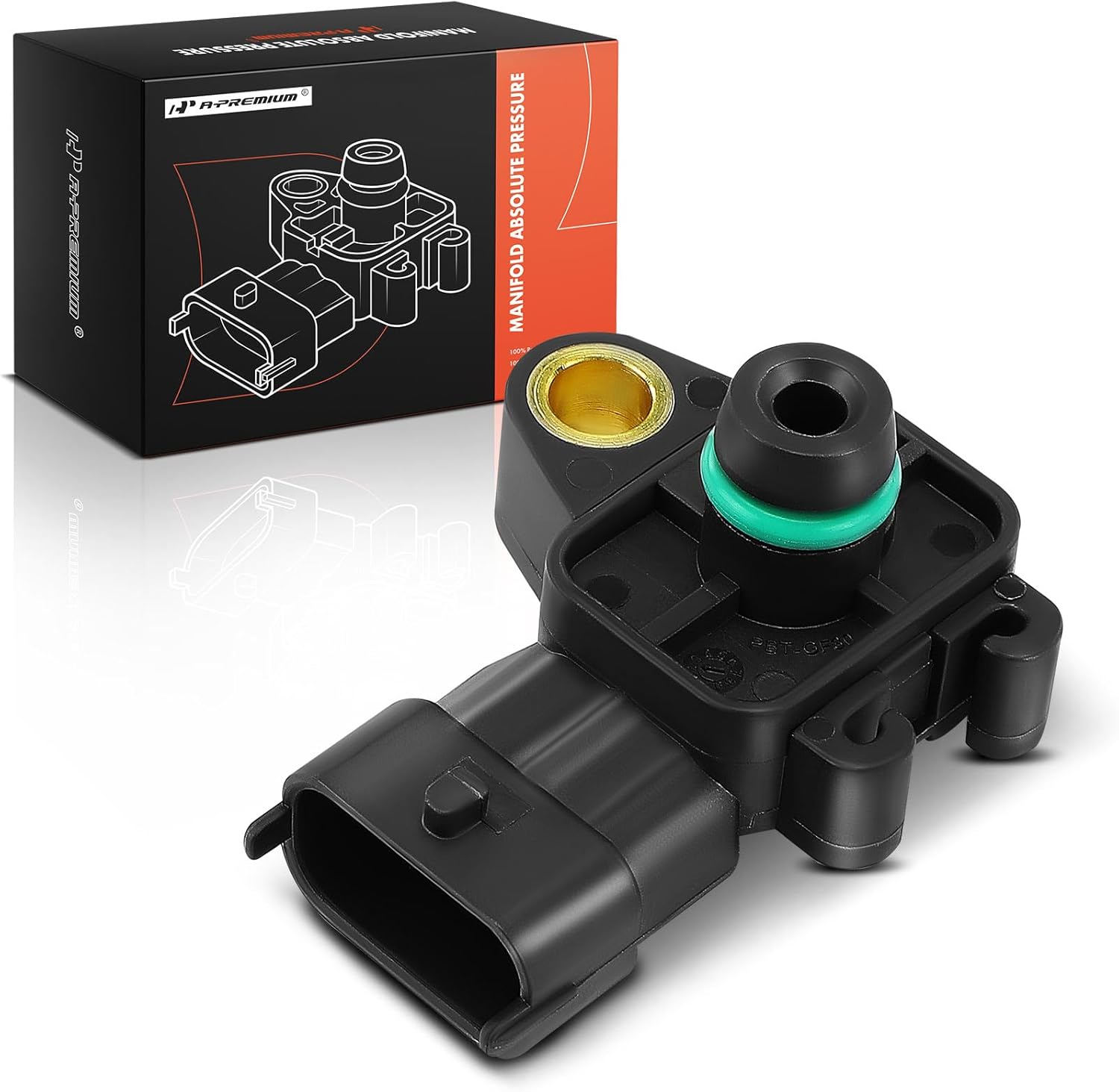 A-Premium MAP Manifold Absolute Pressure Sensor Compatible with Buick, Cadillac, Chevy, GMC - Envision, Regal, Camaro, Equinox, Express, Malibu, Silverado, Traverse, Savana, Sierra, Terrain, CTS, ATS
