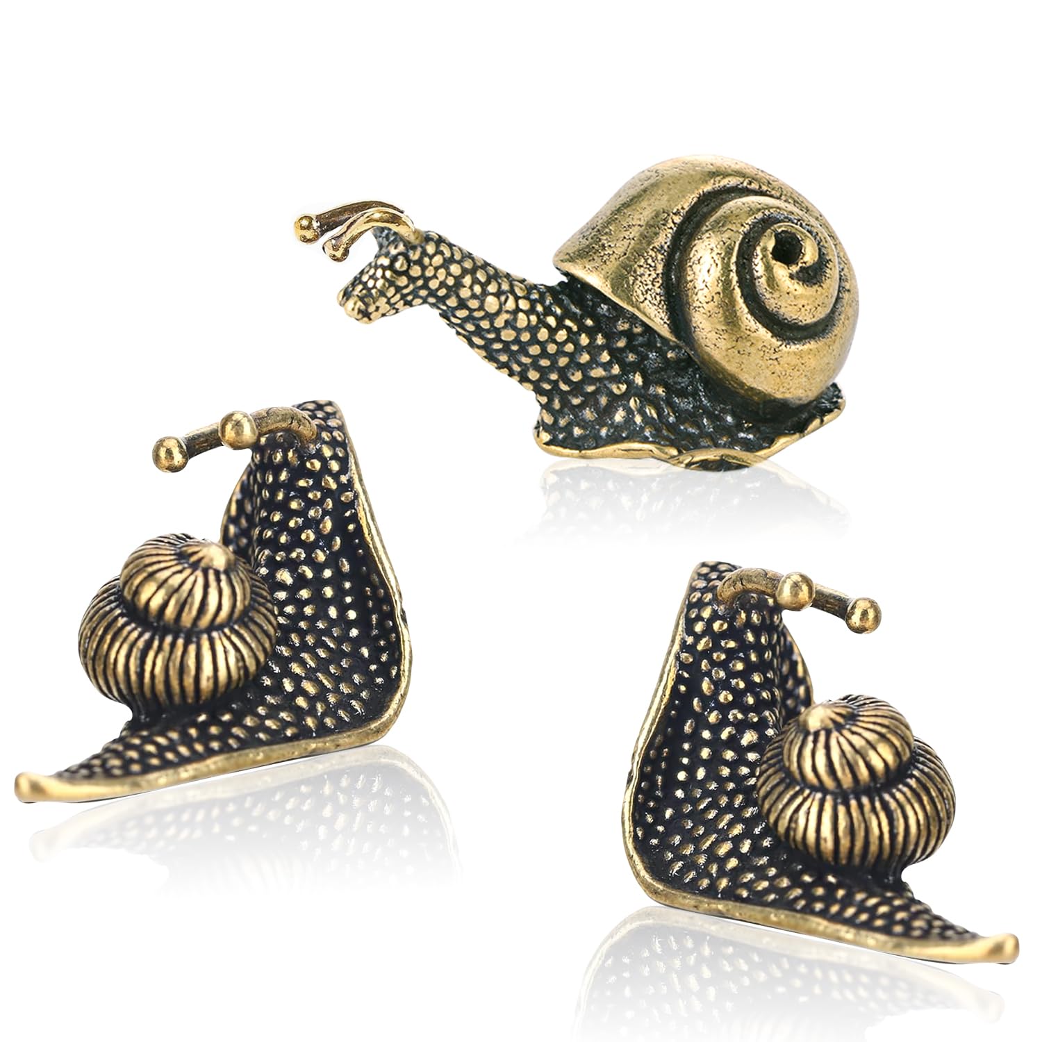 Yunjuhop Lot De 2 Figurines D'esc En Laiton Pour Décoration De Jardin, Décoration D'intérieur, Esc En Laiton, Doré