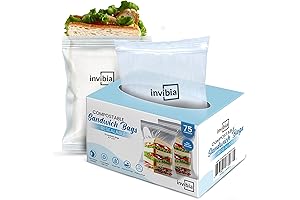 Perfect Compostable Sandwich Ziplock Bags Resealable