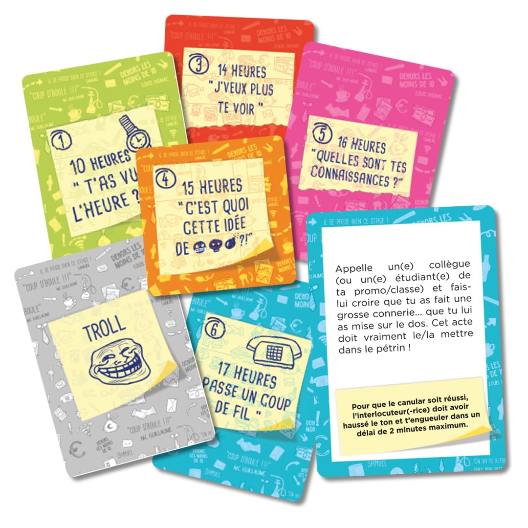 Topi Games | Il peggior tirocinante | Gioco da tavolo per adolescenti creato da Greg Guillotin | 45-60 min | 2-6 giocatori | 342 carte + 6 pedine + 1 vassoio | Gioco tra amici | Idea regalo per