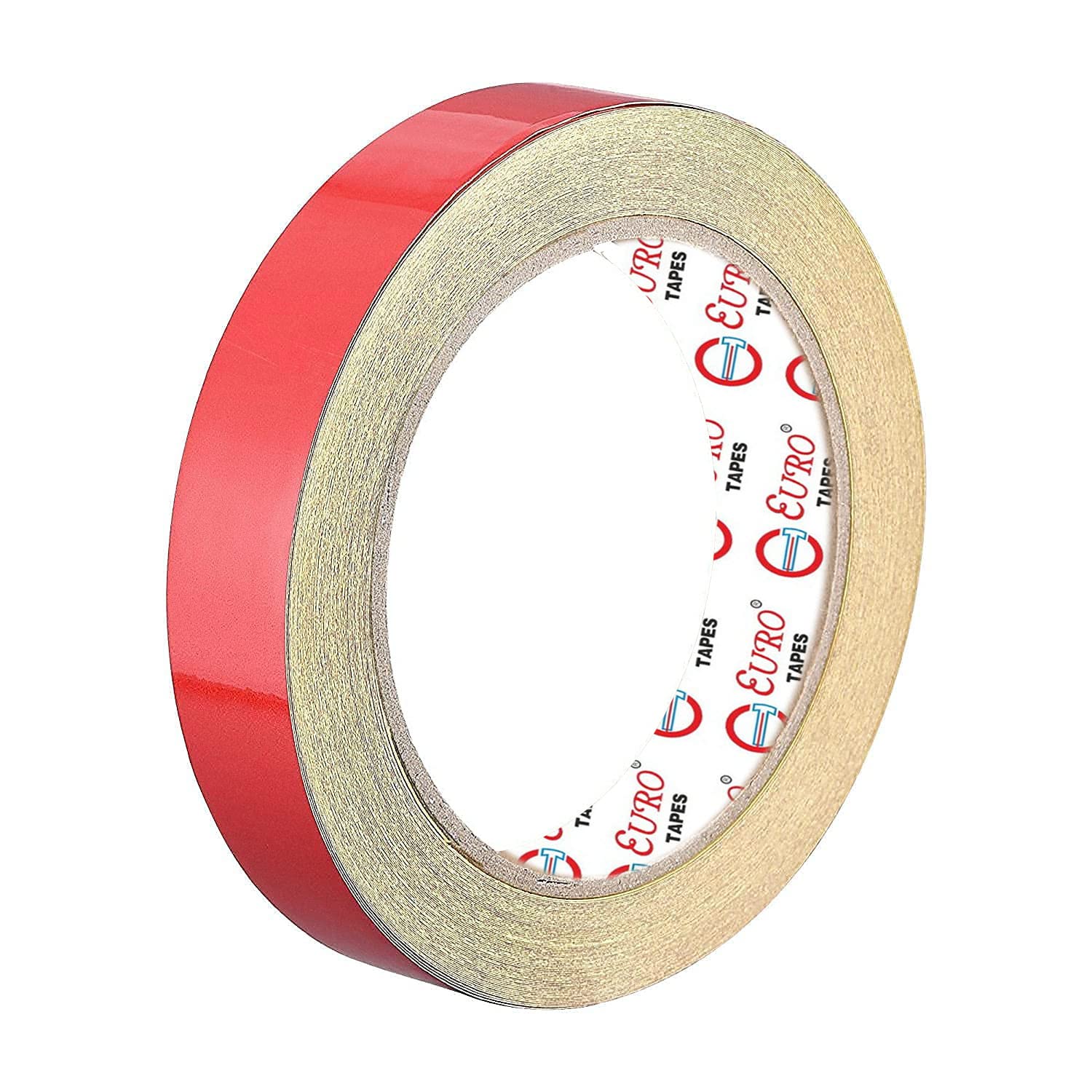 EURO® Car Reflective Body Self-Adhesive Glow in the Dark Strip Vinyl Neon Tape | 2 cm X 10 meter (Red)-image-42