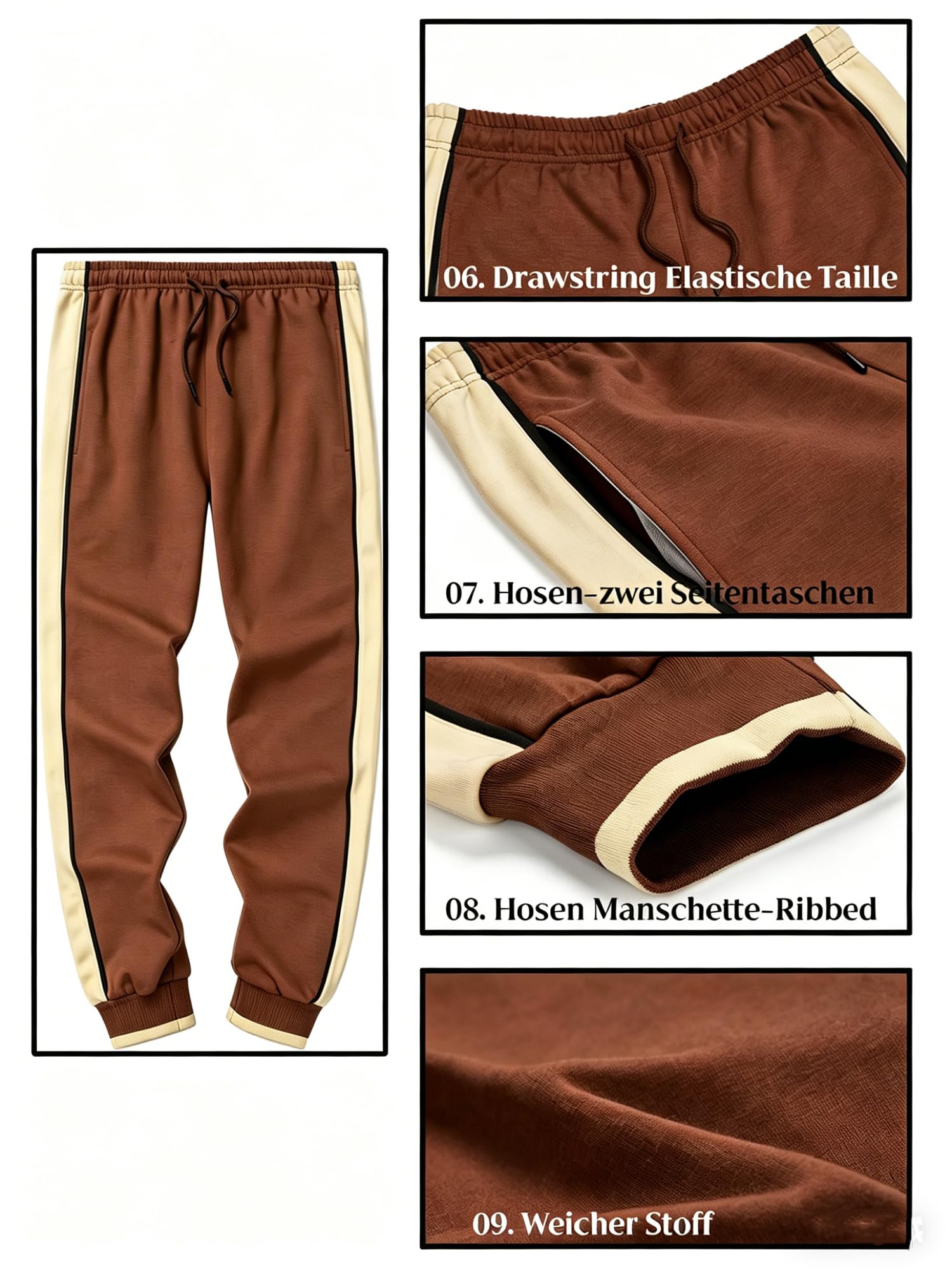 FTCayanz Tuta Uomo Sportiva Manica Lunga Giacca Jogging Fitness Pantaloni Tute Ginnastica Giubbotto