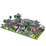 Architecture Chinese Style of Suzhou Garden,Set 2 Center of Courtyard,Micro Block,Classical Famous Building Block Set,Asian Cultures,3888 PCS for Adults and Teens
