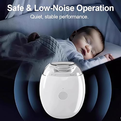 Miniatura 6 de Molinillo de uñas automático universal para adultos y niños, cortaúñas eléctrico de 6 velocidades con 5 accesorios, recortador de uñas seguro para