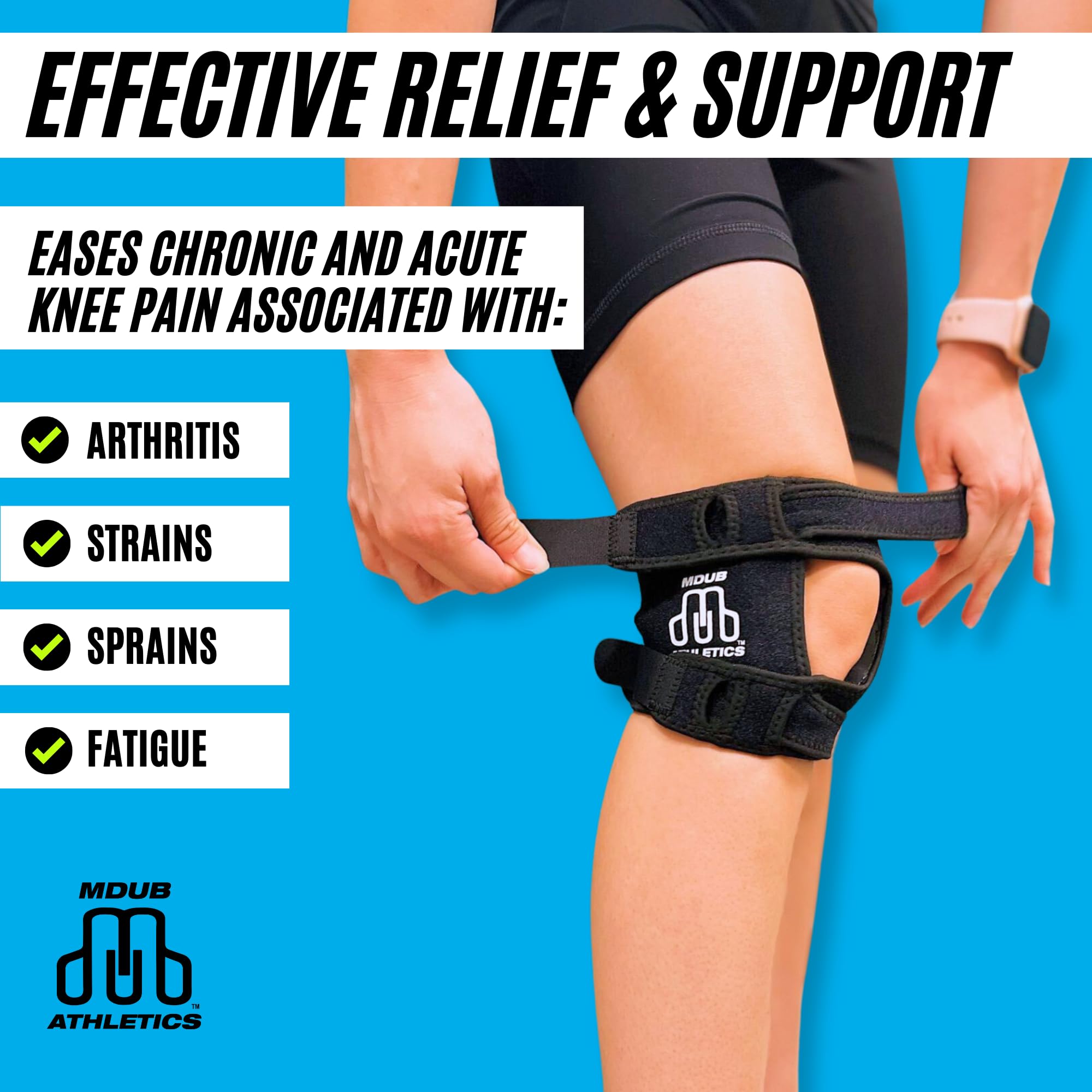 Tommie Copper Men's Recovery Refresh Knee Sleeve, Cobalt Blue, Medium