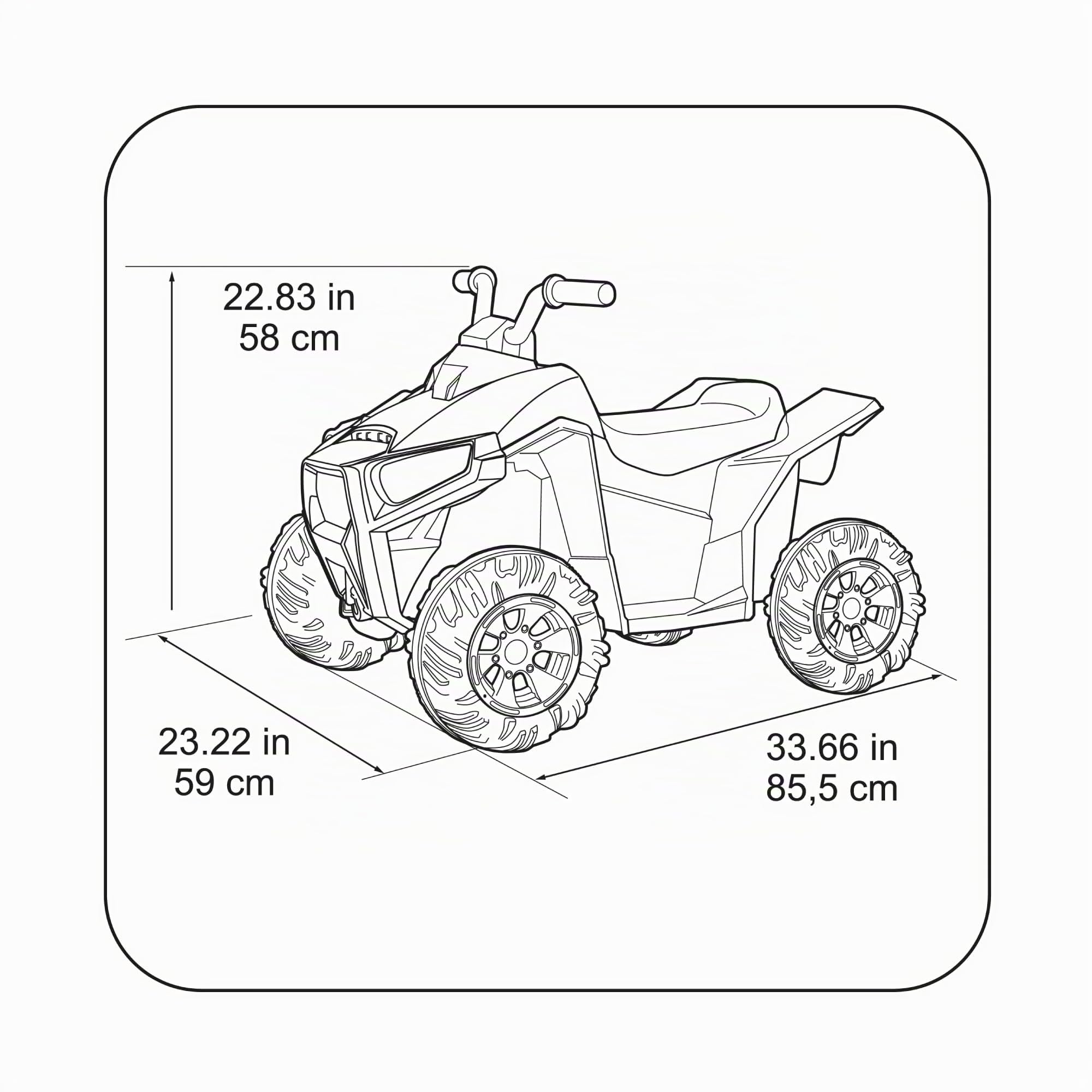FEBER - Quad Boxer 12V, véhicule électrique à Batterie 12V, avec Marche Avant, Marche arrière et Frein, jusqu'à 5 km/h, Chargeur Inclus, 45 Min de Jeu, +3 à 5 Ans, Famosa (FEN45000)