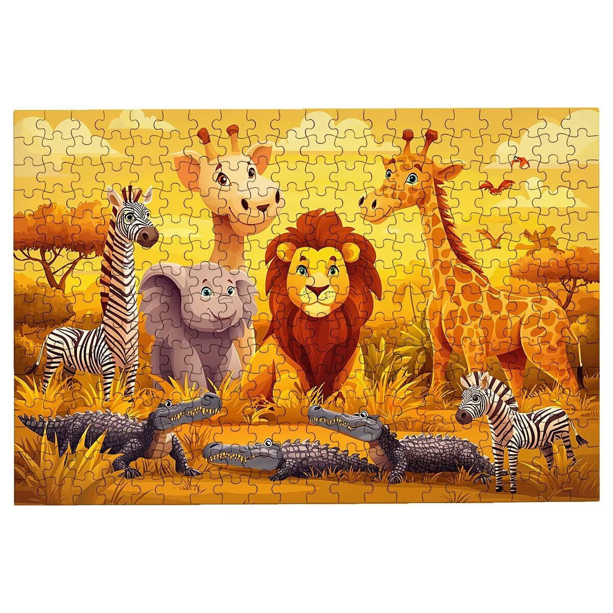 Puzzle 3000 Teile Tier, Wiese Puzzle 3000 Teile Erwachsene, Klassische Puzzles für Die Ganze Familie Freunde, Holzpuzzle Erwachsene Wunderschönes Deko, Challenging Puzzlespiele für Geschenk -1956