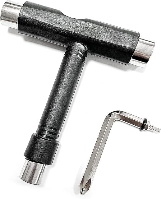 Jancosta All-In-One Skate Tools T-Tool - Multi-function and Portable Skateboard T Tool