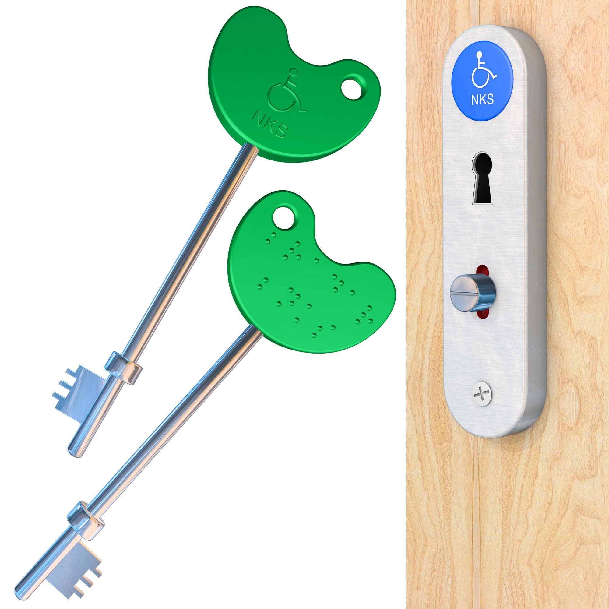 Meter Box Repair Kit Green Disabled Key (2 Pack)