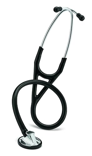 Estetoscopio maestro para cardiología marca 3M Littmann., 27", negro, (Black Tube), 1