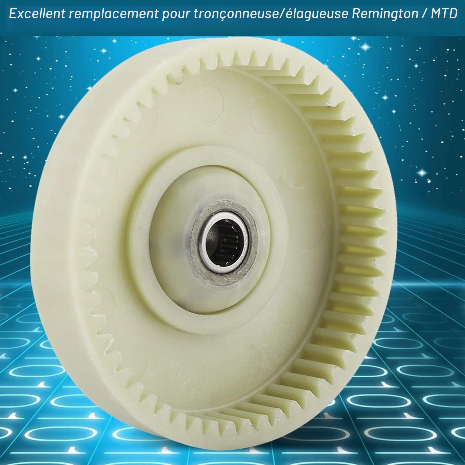 Pignon D'entraînement à Engrenage Intérieur pour Tronçonneuse électrique, pour 107713-01 717-04749, ABS Blanc, 8.9x3.5cm, Remplacement pour