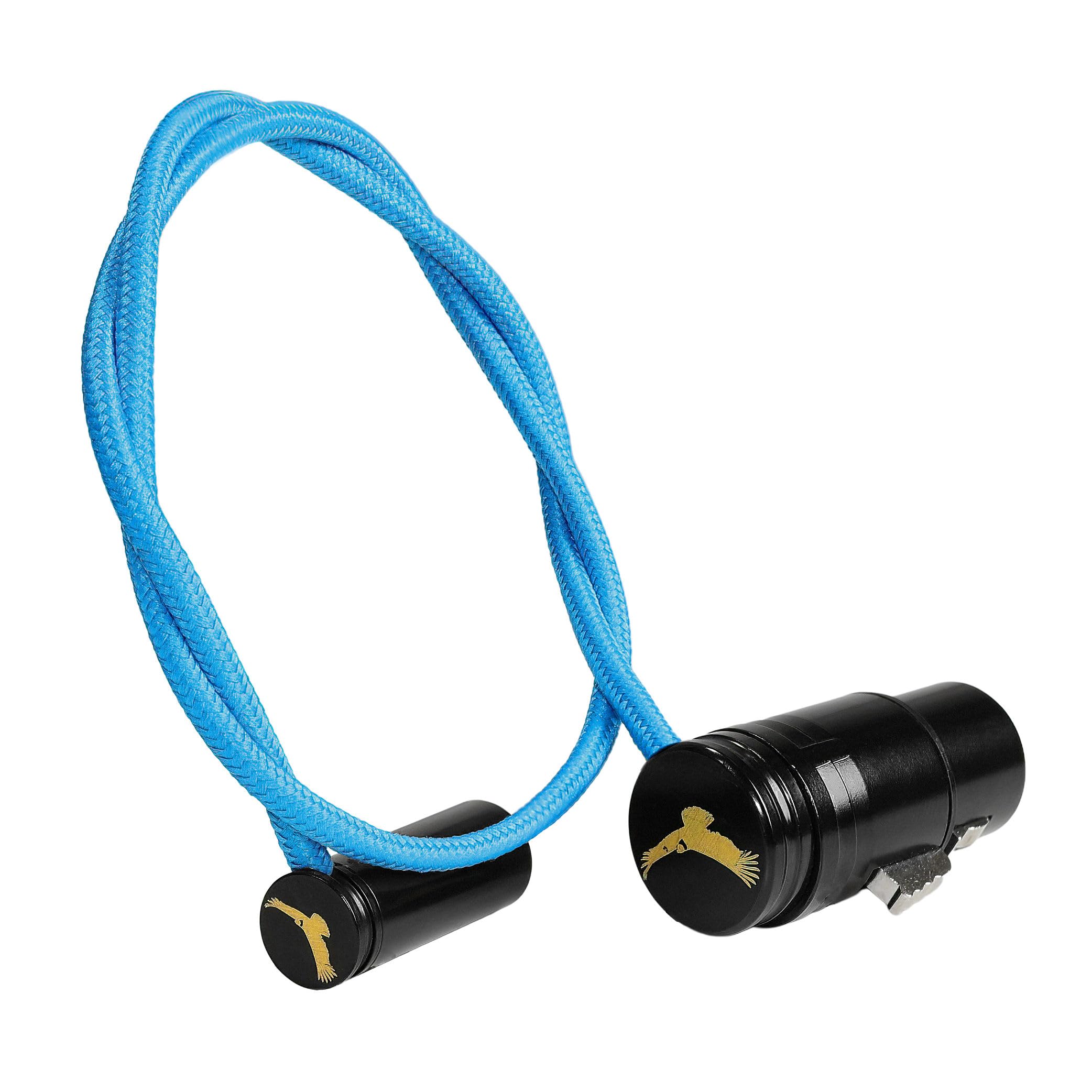 KONDOR BLUE Cable de audio Mini XLR (TA3) en ángulo recto de 17 pulgadas a XLR en ángulo recto | Mini XLR macho de 3 pines a XLR hembra, cable de micrófono equilibrado blindado para equipos de audio