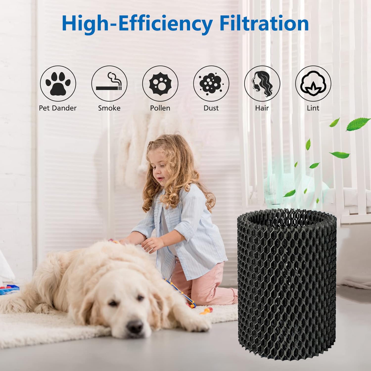FY1190 Ersatzfilter für Philips 2000 Series HU2510/10 Luftbefeuchter Ersatz HEPA Filter Befeuchtungselement FY1190/30 (3 Stück)