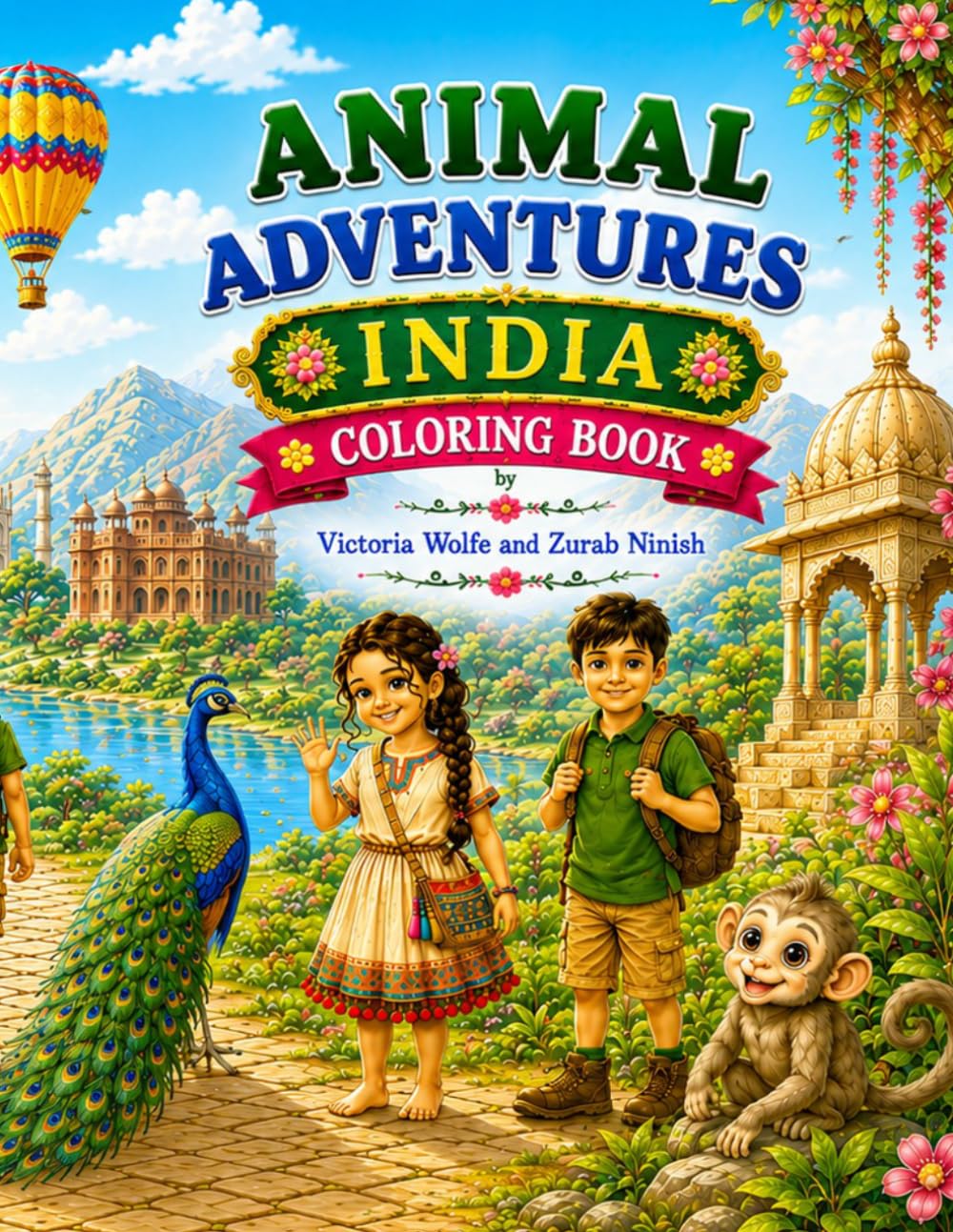 Ilana's Animal Adventures: India (Children's Coloring Books: Jungle Adventures)