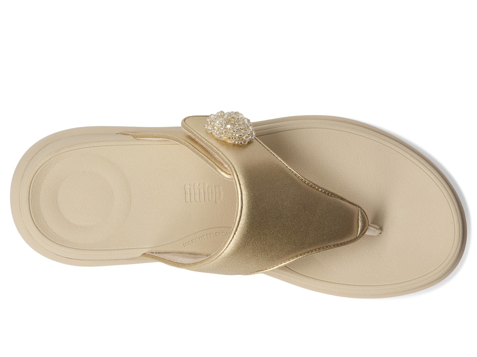 Fitflop F-mode Go Beadie-button Adj. Flatform T/P Sandals SandaliaMujer