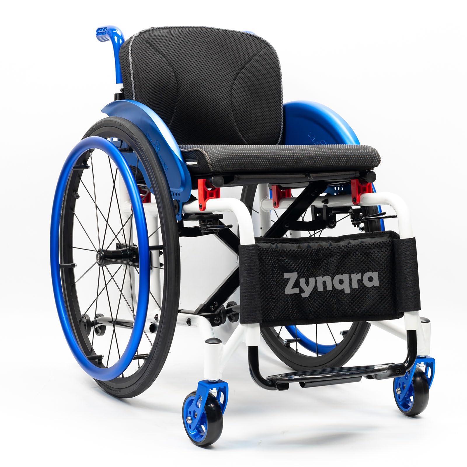 Silla de ruedas deportiva,Plegable,Autopropulsable,Antivuelco,silla De Ruedas Plegable De Aluminio,silla De Ruedas Deportiva Ultraligera Todo Terreno,Para mayores,minusválidos(15.7in seat width)