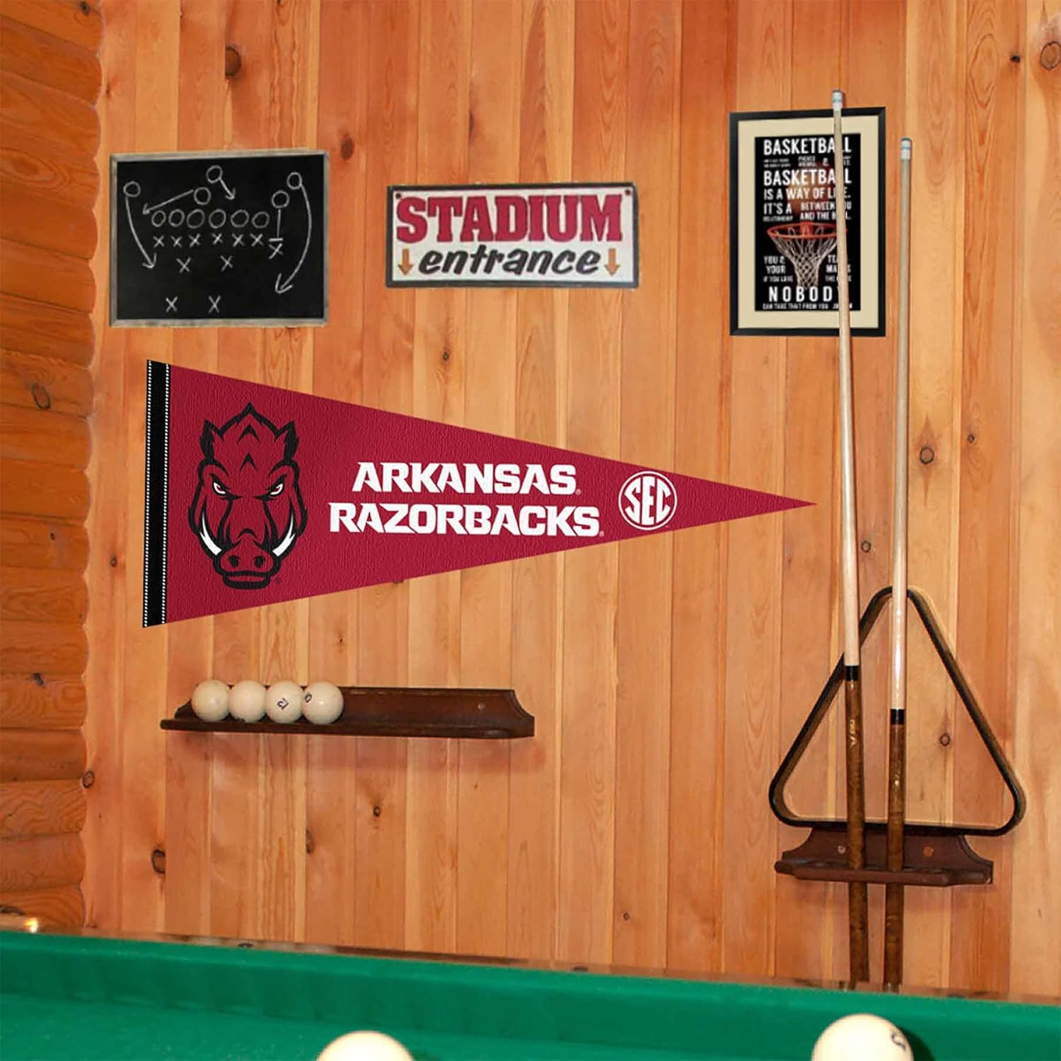 Arkansas Razorbacks SEC Pennant Flag - Image 2