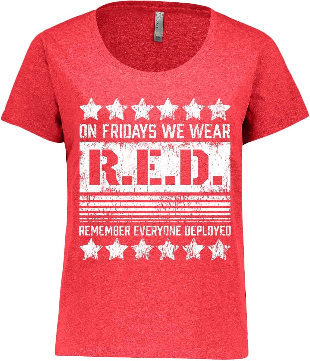 inktastic on Fridays We Wear R.E.D.- Remember Everyone Women's Plus Size T-Shirt