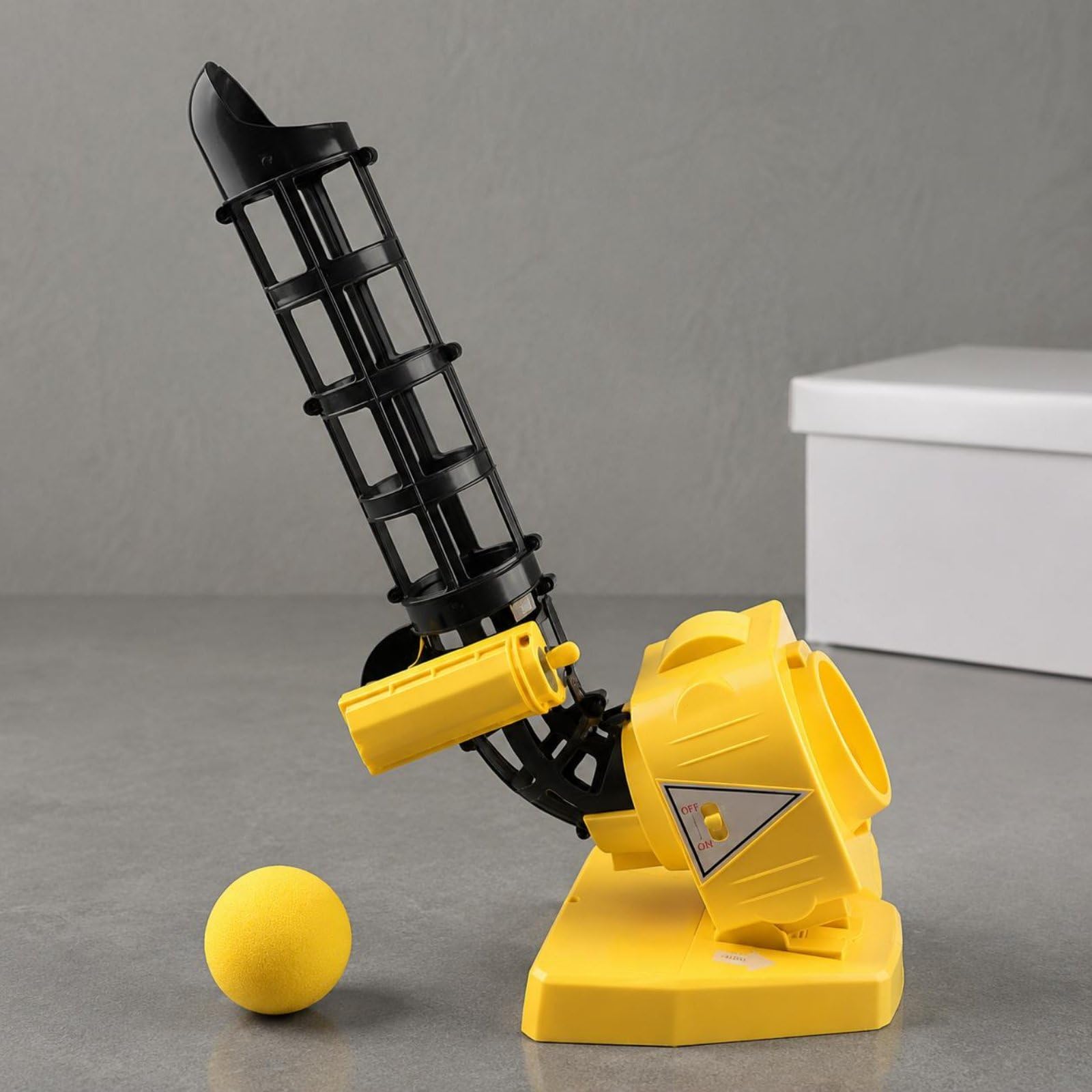 Milageto Lanciapalle Automatico Apertura Frontale Lanciapalle Baseball Palline Eva Macchina Allenamento Tennis