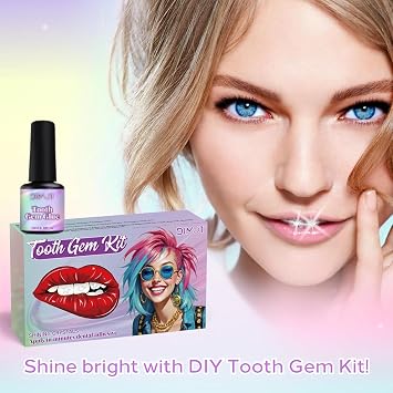 DIY Tooth Gem Kit, 120+ Crystals