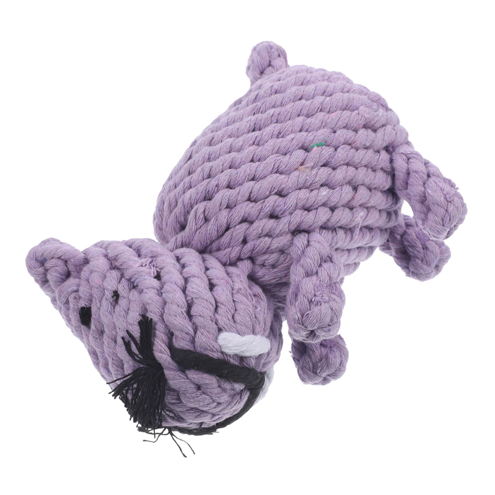 GANAZONO Rope Dog for Pets Interactive Hippo Shaped Chewing Durable Molar Rope for Puppies for Training and Playtime for Dogs